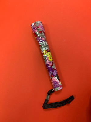 Flashlight with floral design