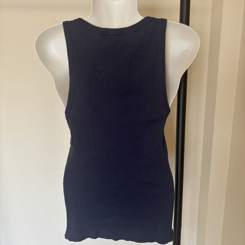 Ralph Lauren Ribbed Sleeveless Top L like new, blue
