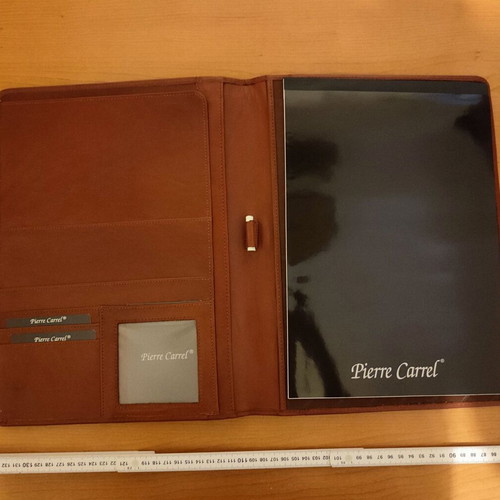 Premium leather folder Pierre Carrel new