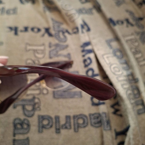Police sunglasses like new, eggplant color with gold details