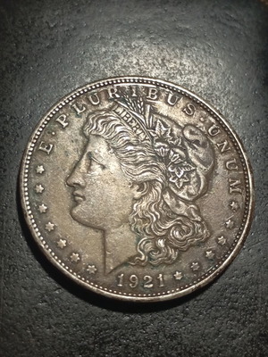 Morgan Dollar 1921 silver coin, United States