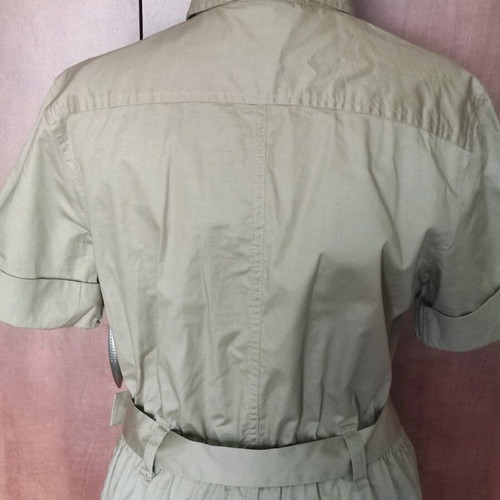 Little Island Heritage Shirt Dress like new, beige, size Medium