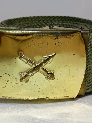 Vintage στρατιωτική ζώνη μεταχειρισμένη, 119cm