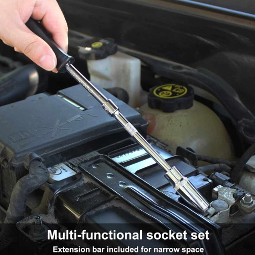 Ratchet set with 53 pieces sockets in case new