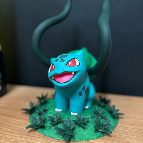Headphone stand Pokémon Bulbasuar new, handmade and hand-painted