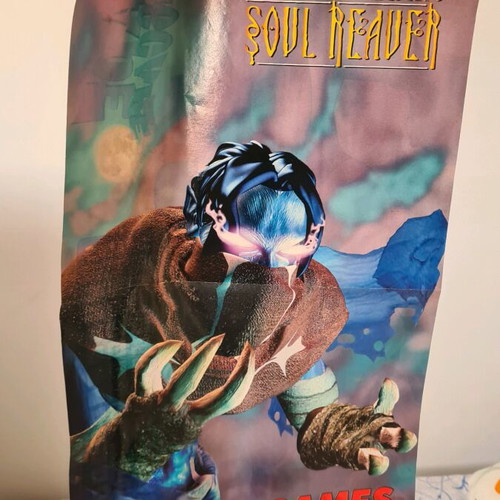 Legacy Of Kain SOUL REAVER poster used from Games magazine