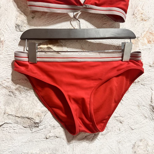 Brave Soul Red Bikini Set like new, size 8, white trim