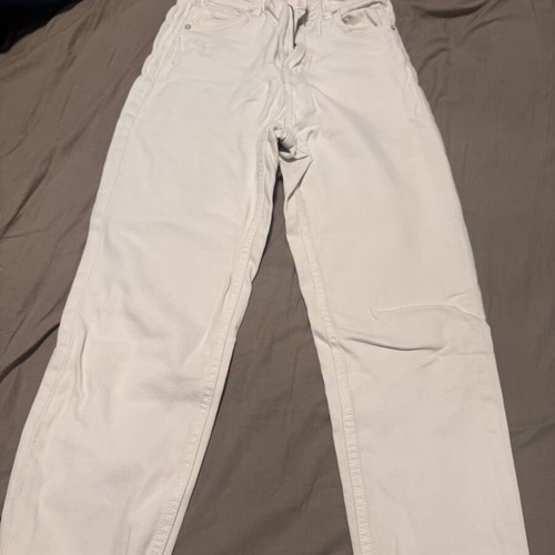 Arena white elastic mom fit jeans size M used