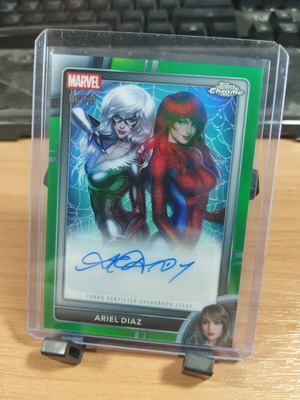 2026 Topps Chrome Marvel Comics Ariel Diaz Green Refractor card new