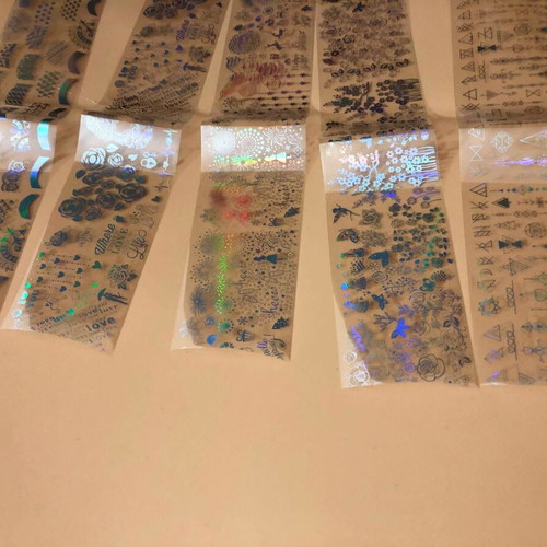 Aurora Glass holographic nail stickers pack of 5 new