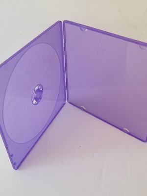 CD/DVD slim case short purple like new