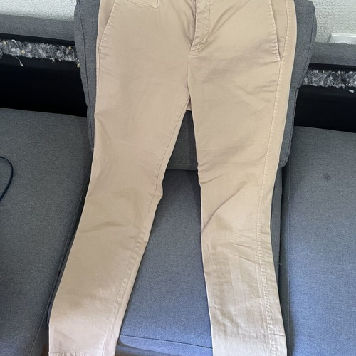 Benetton cotton chinos like new, beige, sizes S and M
