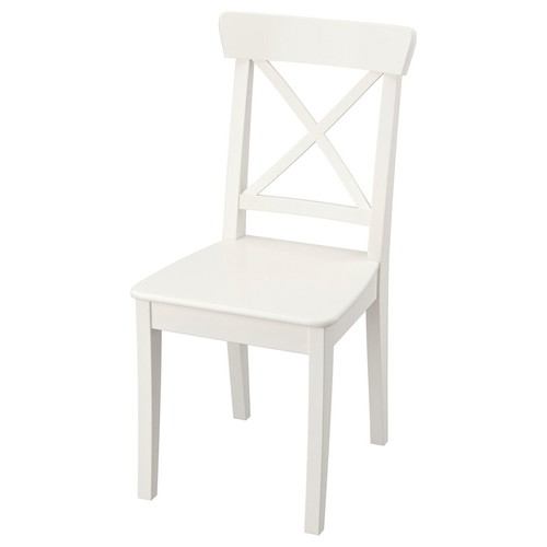 Ingolf dining chair Ikea like new, solid wood, white acrylic
