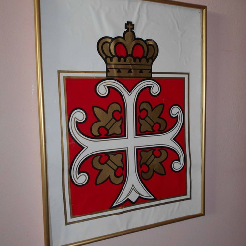 Promotional frame used with CAIR Demi Sec champagne logo 36x48 cm