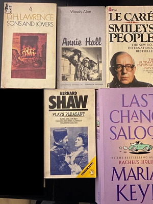 Pack of 5 foreign literature books used, English