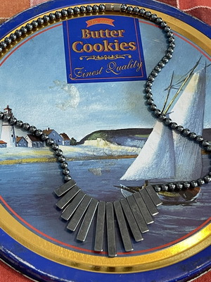 Egyptian hematite necklace