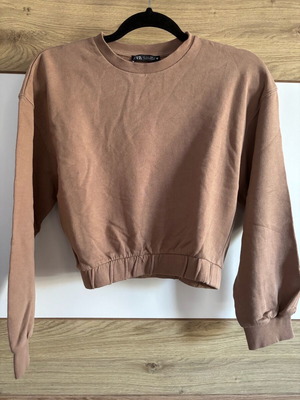 Zara brown cotton blend jumper like new, size S