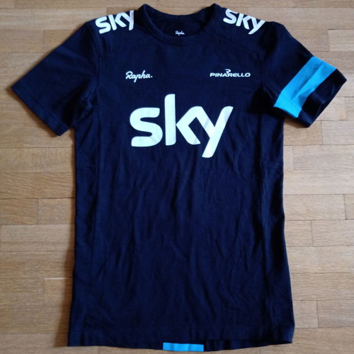 Rapha Sky Pro Cycling Pinarello Jersey Size XS like new, 100% cotton
