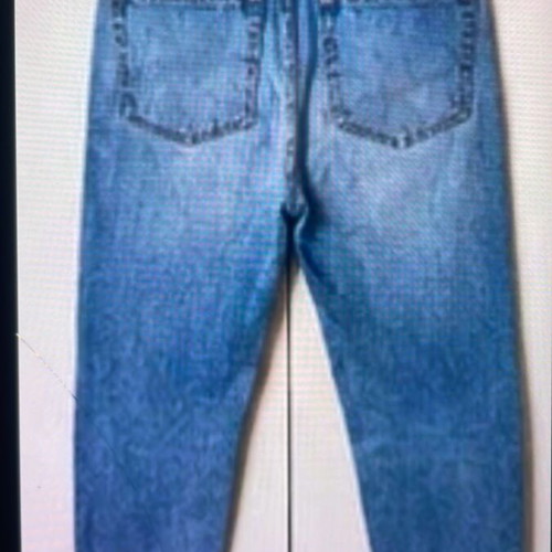 Bershka high-waisted blue jeans