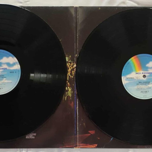 Neil Diamond Hot August Night double vinyl record used, rock