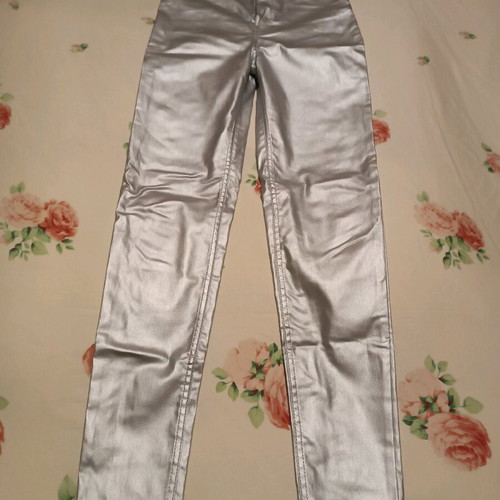 Silver Pull & Bear pants like new, five-pocket, skinny fit