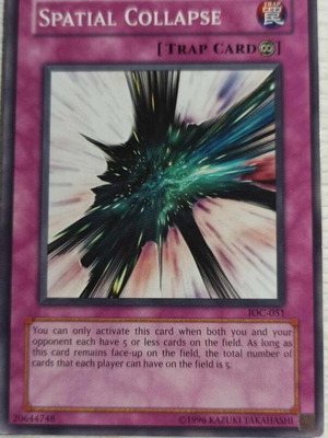 Spatial Collapse Yugioh αυθεντική κάρτα μεταχειρισμένη