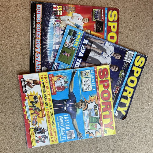 Sporty magazines used, set of 6 from 2012 without posters