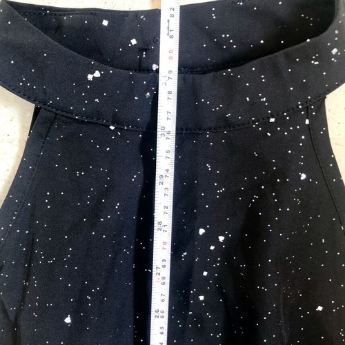Black halter dress with glitter, size M, new