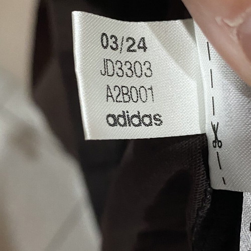 Adidas Varsity Essentials tee new, black and brown, size M