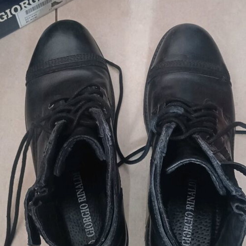 Giorgio Rinaldi leather boot black, size 41, like new
