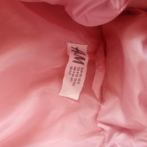 H&M pink lightweight jacket with detachable hood, 4-5 years