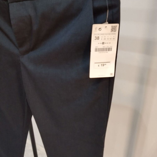Zara Basic office pants new with tags, size 38, grey-dark blue