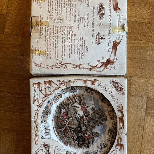 Collectible plates series "The Find" and "Full Cry" new from Heritage Mint Ltd. by Churchill