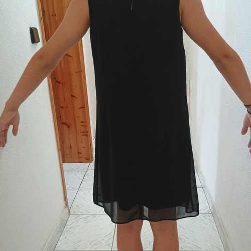 Dress Atmosphere sleeveless black airy size 36 used
