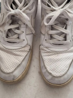 Nike basketball shoes used, leather, size 46