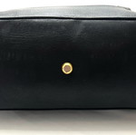 Zac Posen черна кожена чанта употребявана с златисти детайли
