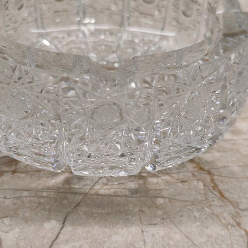 Handmade Bohemian Crystal Ashtrays like new, set of 2 pieces