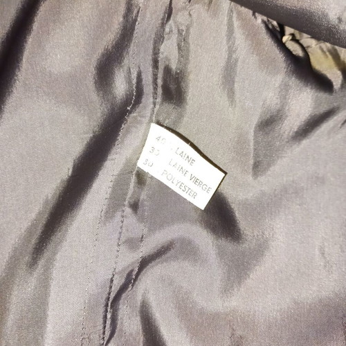 Christian Dior vintage women's jacket used, gray, 80's herringbone