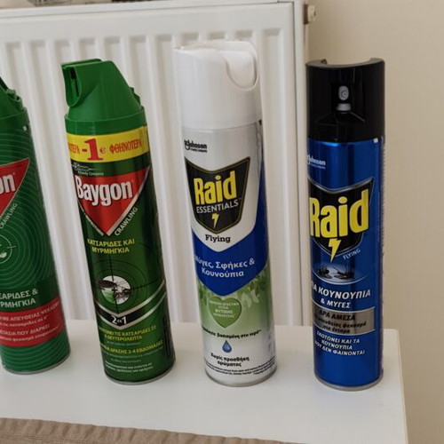 Insecticide sprays new, various types