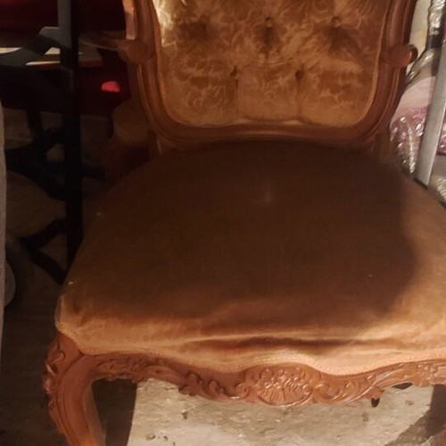 Carved chair, handmade, set of 2