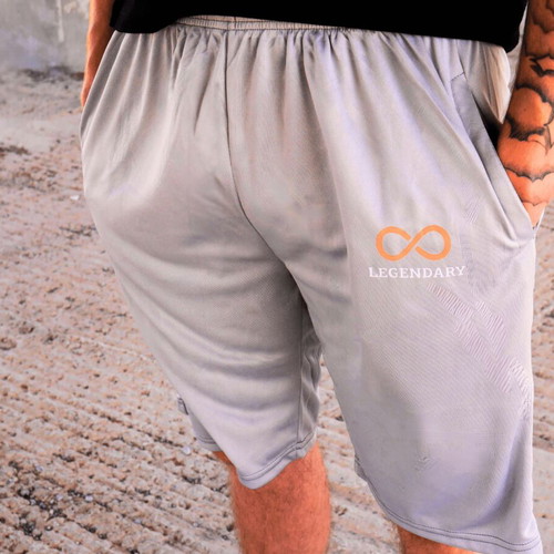 Legendary athletic shorts Fast Dry silver new, size L