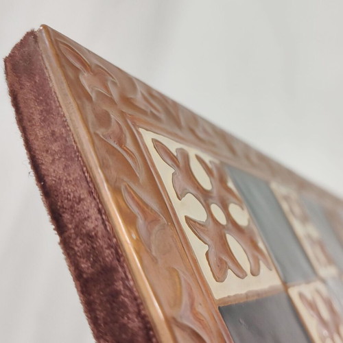 Handmade copper chessboard surface like new