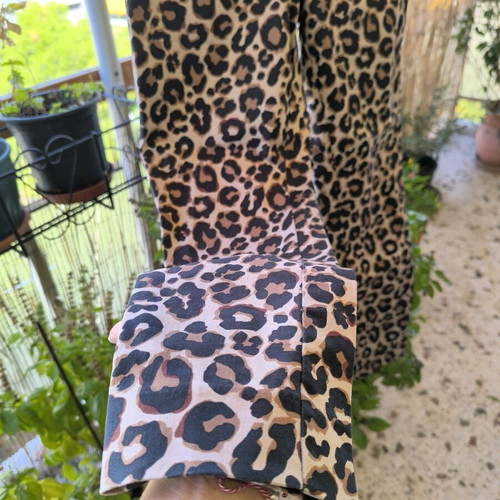 Leopard Skinny Pants Size M Like New