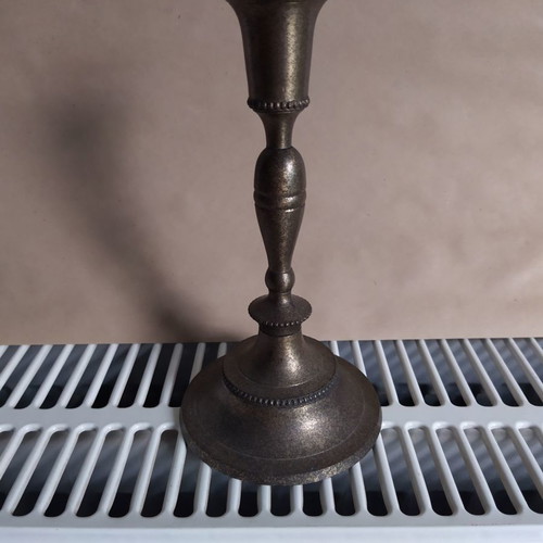 Candlestick used 18cm brass