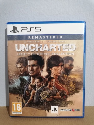 Uncharted Legacy of Thieves Collection Remastered PS5 case used, no game