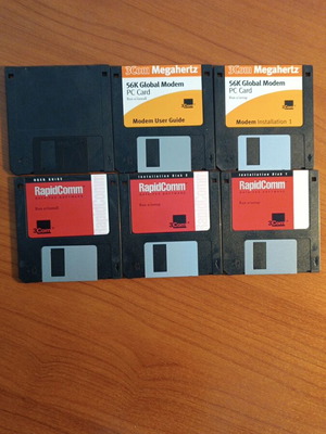 Floppy disks like new, set of 6 pieces
