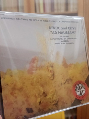 Derek & Clive "Ad Nauseam" Comedy CD like new