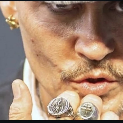 Authentic Johnny Depp Hollywood Vampires silver 925 ring like new