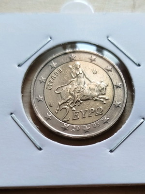 Κέρμα 2 ευρώ μεταχειρισμένο, Ελλάδα 2005