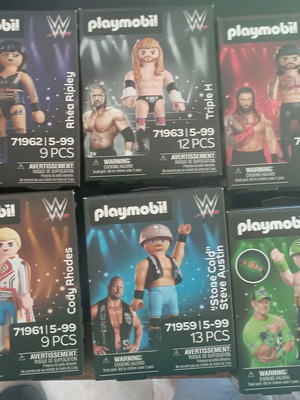 PLAYMOBIL WWE φιγούρες πάλης, σετ 7